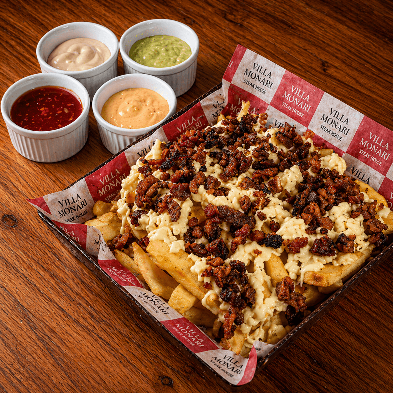 Fritas com Catupiry e Bacon