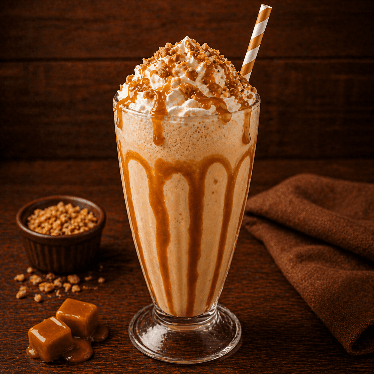 Milk Shake Caramelo com Paçoca